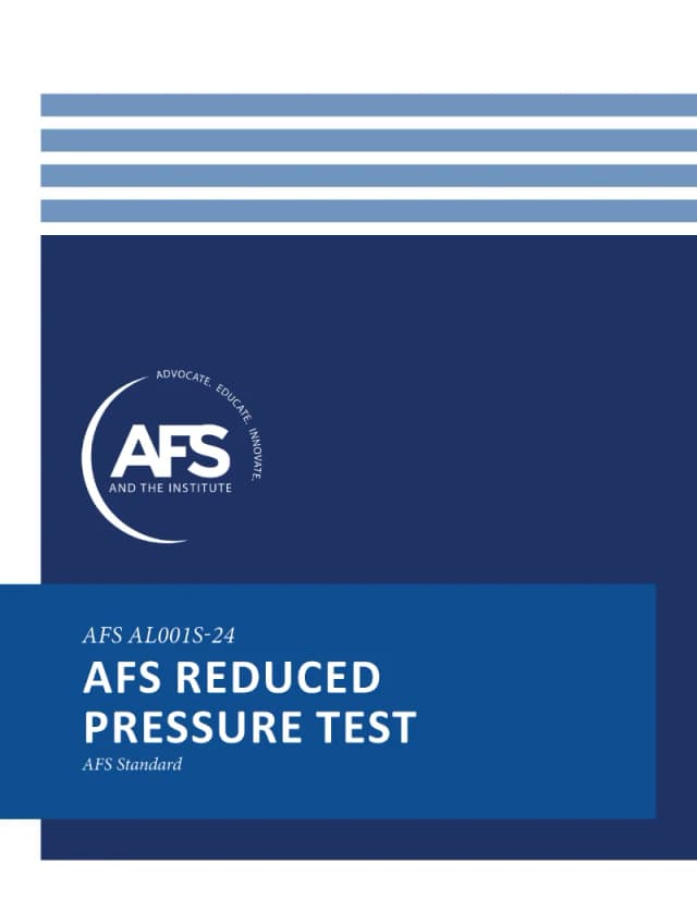 AFS Reduced Pressure Test cover